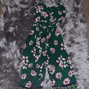 floral pants romper